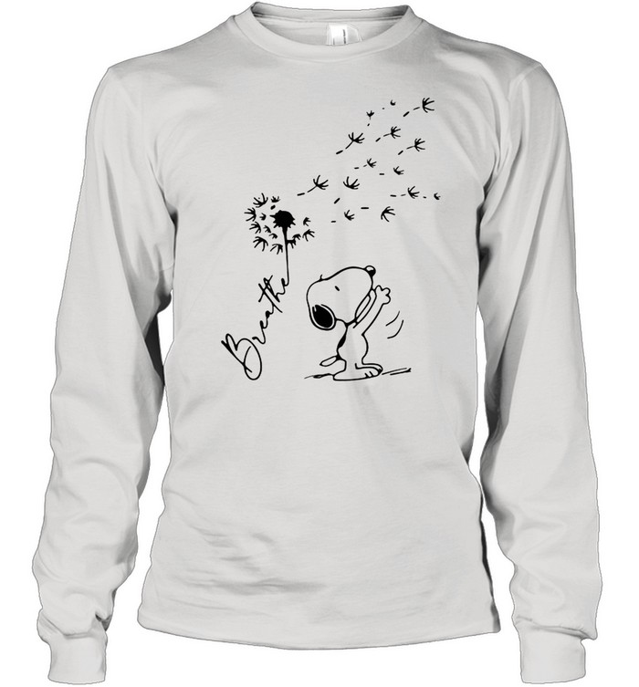 Breathe Snoopy Dandelion shirt Long Sleeved T-shirt
