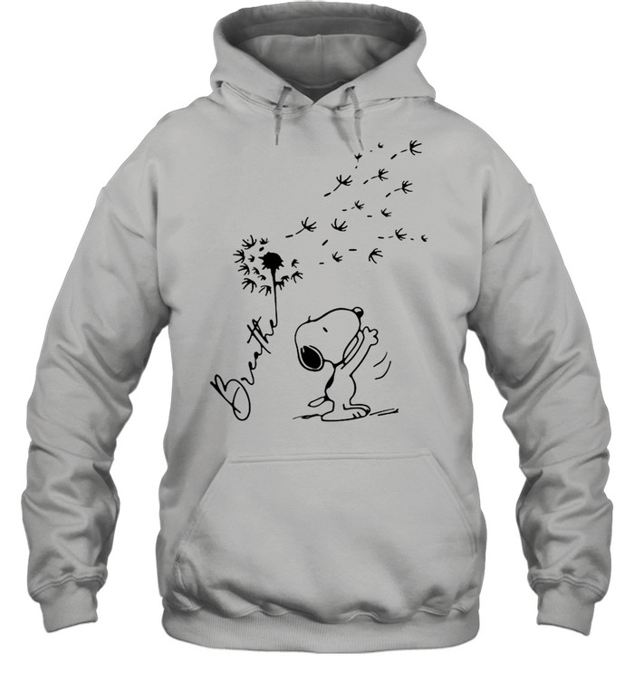 Breathe Snoopy Dandelion shirt Unisex Hoodie
