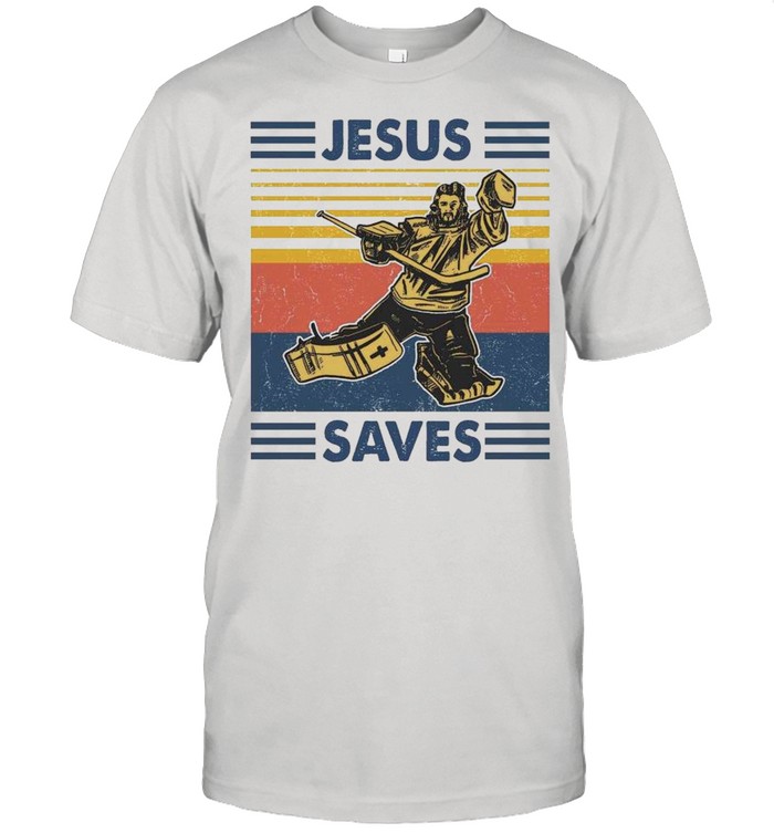 Ice Hockey By Jesus Saves 2021 Vintage shirt