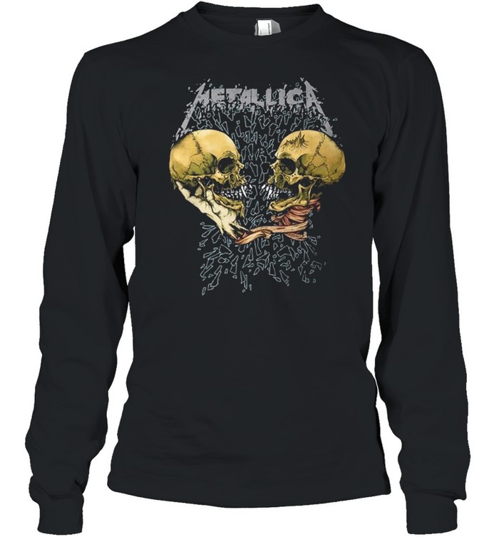 Metallica With Double Skulls shirt Long Sleeved T-shirt