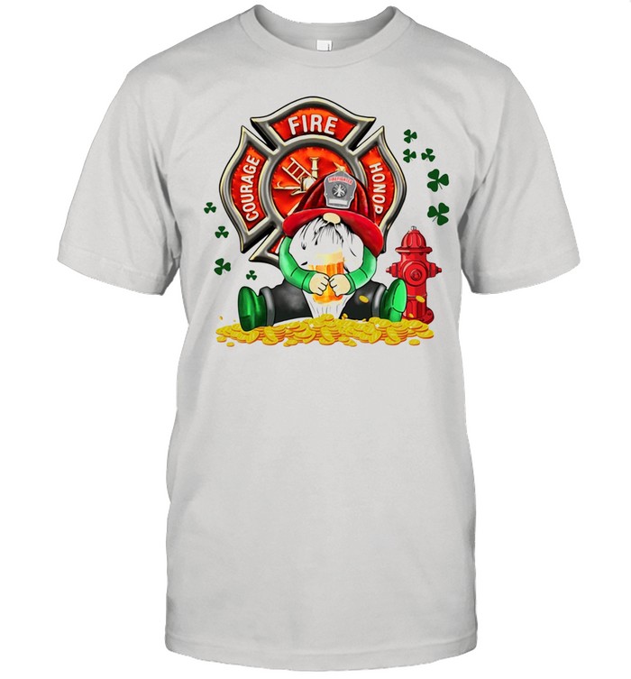 Gnome hug beer Courage Fire Honor shirt