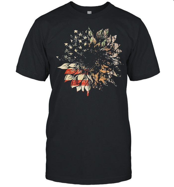 American Hunter Sunflower Flag shirt