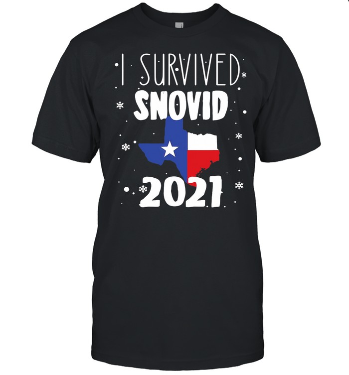I Survived Snovid Maps Texas 2021 shirt