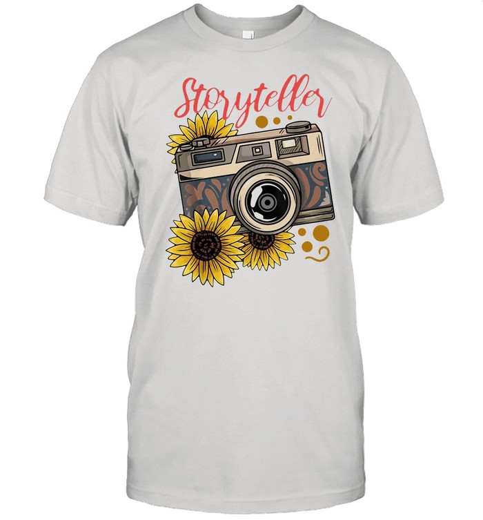 Photography Storyteller Sunflower Camera shirt