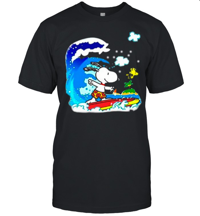 Snoopy Woodstock Surfing In Vacation 2021 shirt