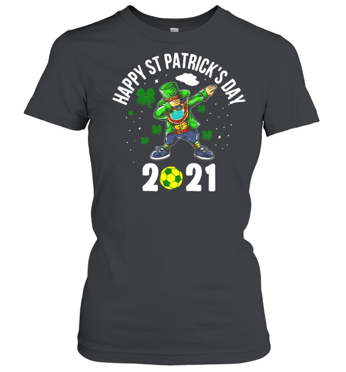 Dabbing Leprechaun Soccer St Patrick’s Day Boys Kids Sports 2021  Classic Women's T-shirt