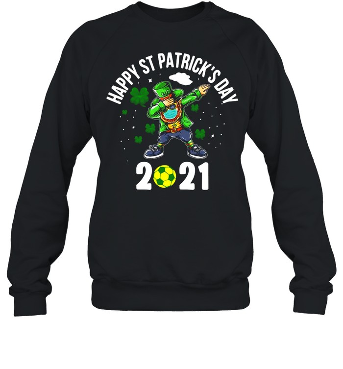 Dabbing Leprechaun Soccer St Patrick’s Day Boys Kids Sports 2021  Unisex Sweatshirt