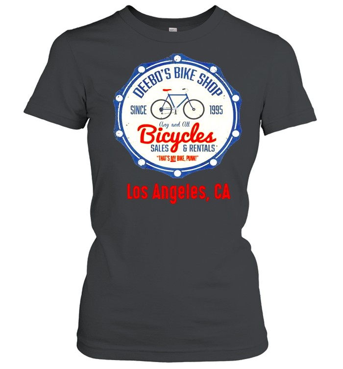 Los Angeles  Funny Deebos Bike Rentals Joke shirt Classic Women's T-shirt