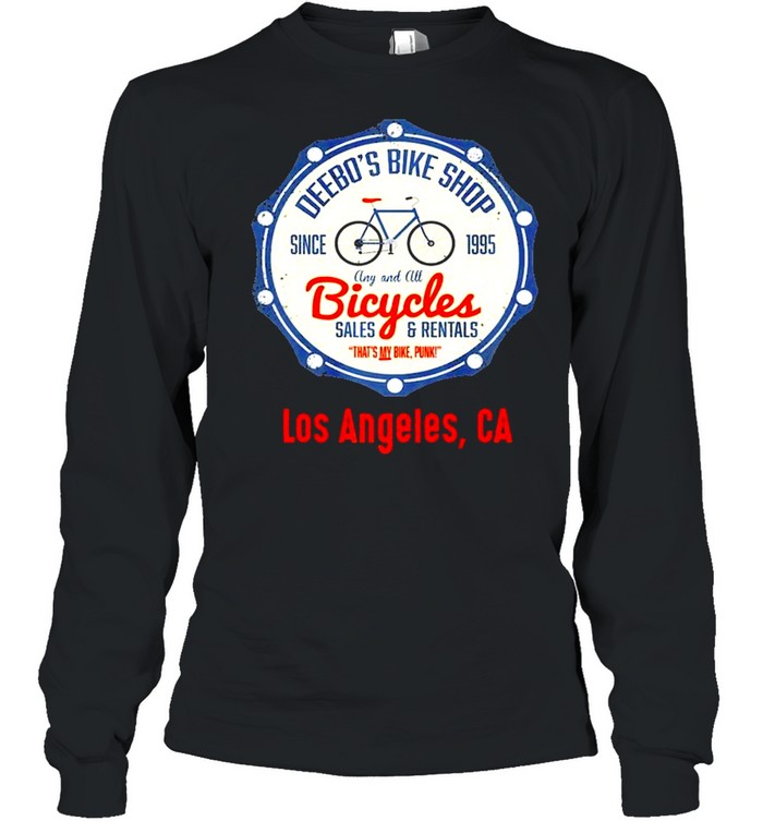 Los Angeles  Funny Deebos Bike Rentals Joke shirt Long Sleeved T-shirt