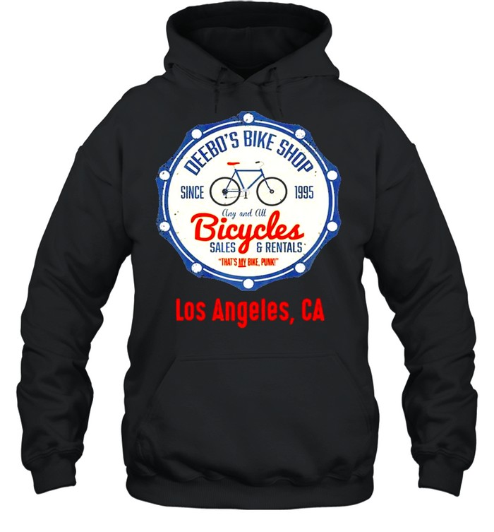 Los Angeles  Funny Deebos Bike Rentals Joke shirt Unisex Hoodie