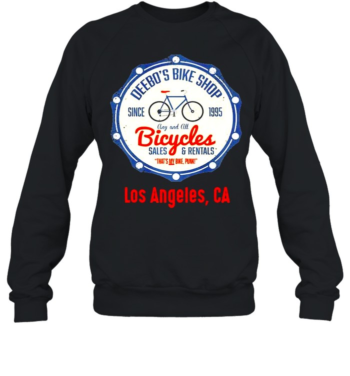 Los Angeles  Funny Deebos Bike Rentals Joke shirt Unisex Sweatshirt