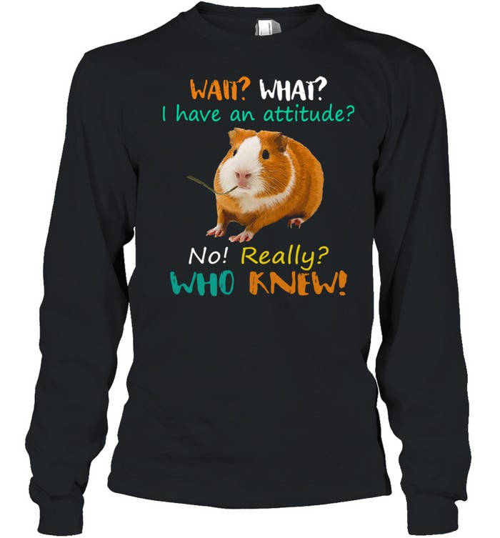 Wait What I Have an attitude no really who knew shirt Long Sleeved T-shirt