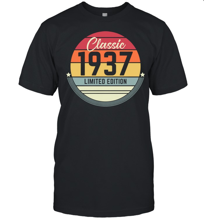84th Birthday 1937 Classic Vintage Retro shirt