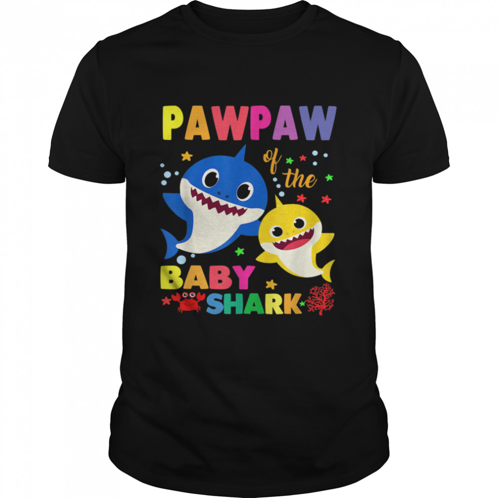 Pawpaw Of The Baby Shark Birthday Pawpaw Shark shirt