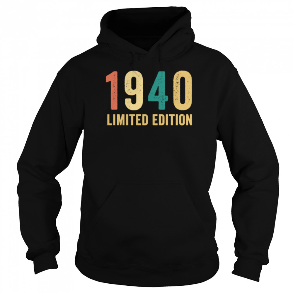 Birthday Man Limited Edition Vintage 1940 shirt Unisex Hoodie