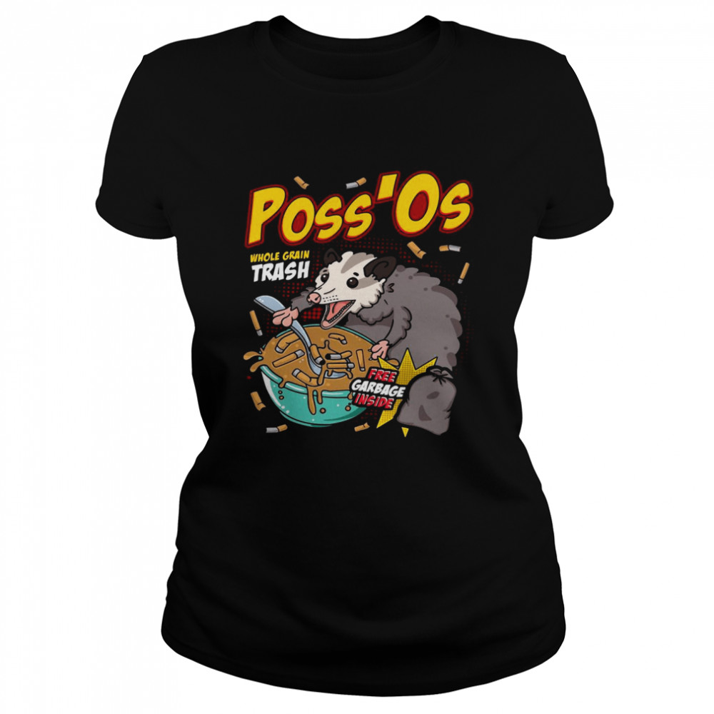 Poss’Os Possum Cereal Box T-shirt Classic Women's T-shirt