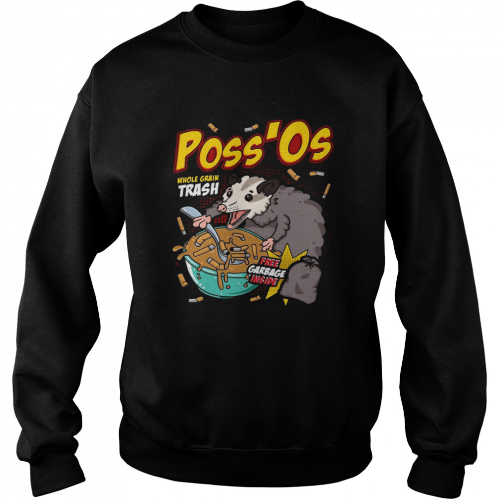Poss’Os Possum Cereal Box T-shirt Unisex Sweatshirt