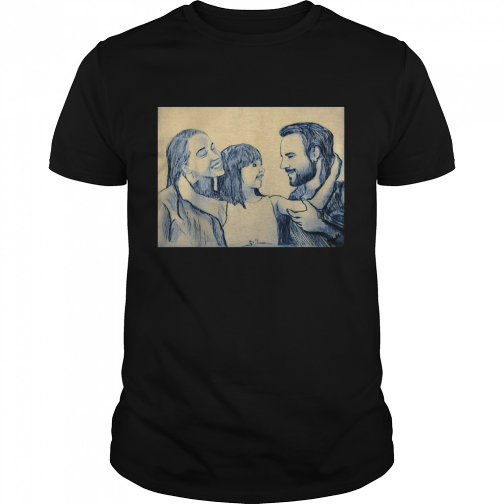 Family mother and father and me shirt
