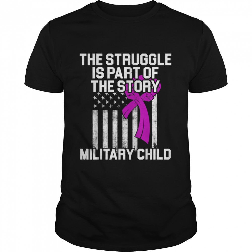 Military Child Month Purple Up Story shirt