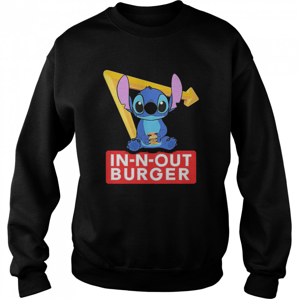 Stitch Hug In N Out Burger  Unisex Sweatshirt