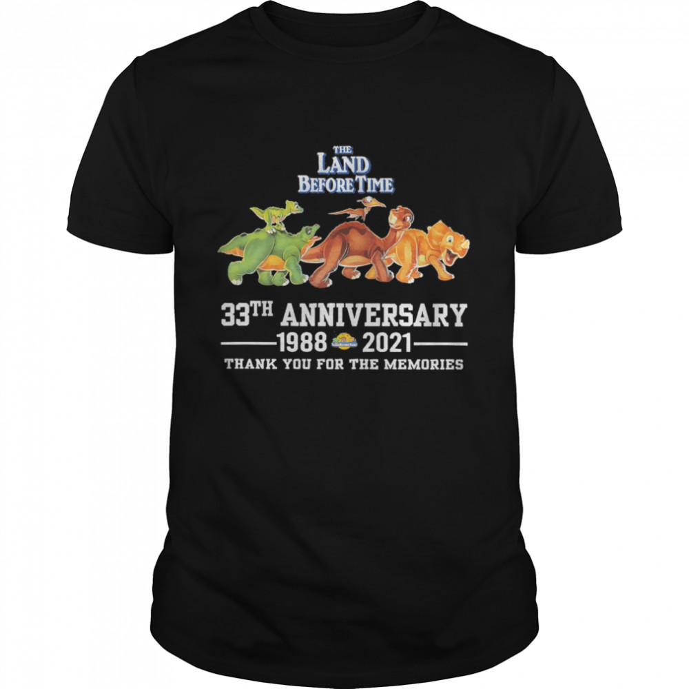 The Land Before Time 33th anniversary thank you for the memories shirt