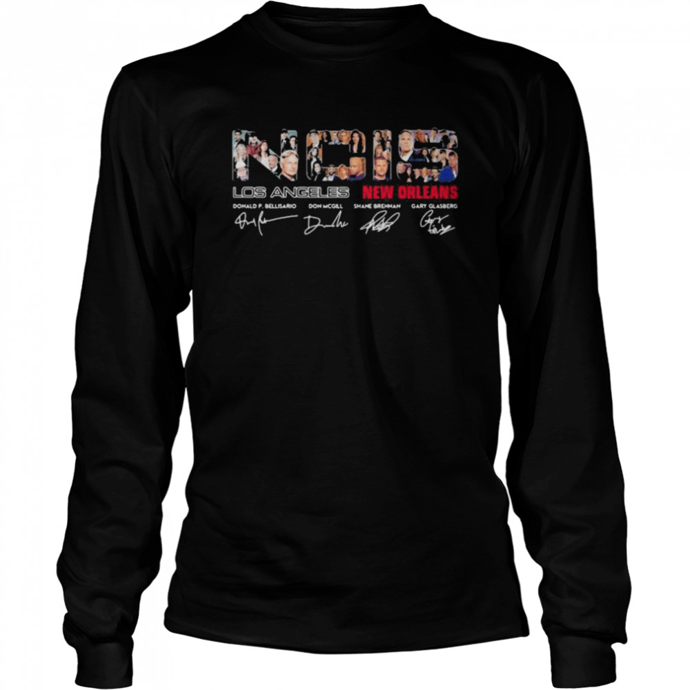 NCIS Los Angeles And New York Orleans Signature  Long Sleeved T-shirt