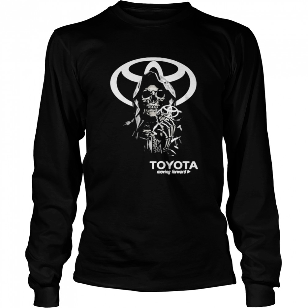 Skull Hug Toyota Moving Forward Logo  Long Sleeved T-shirt