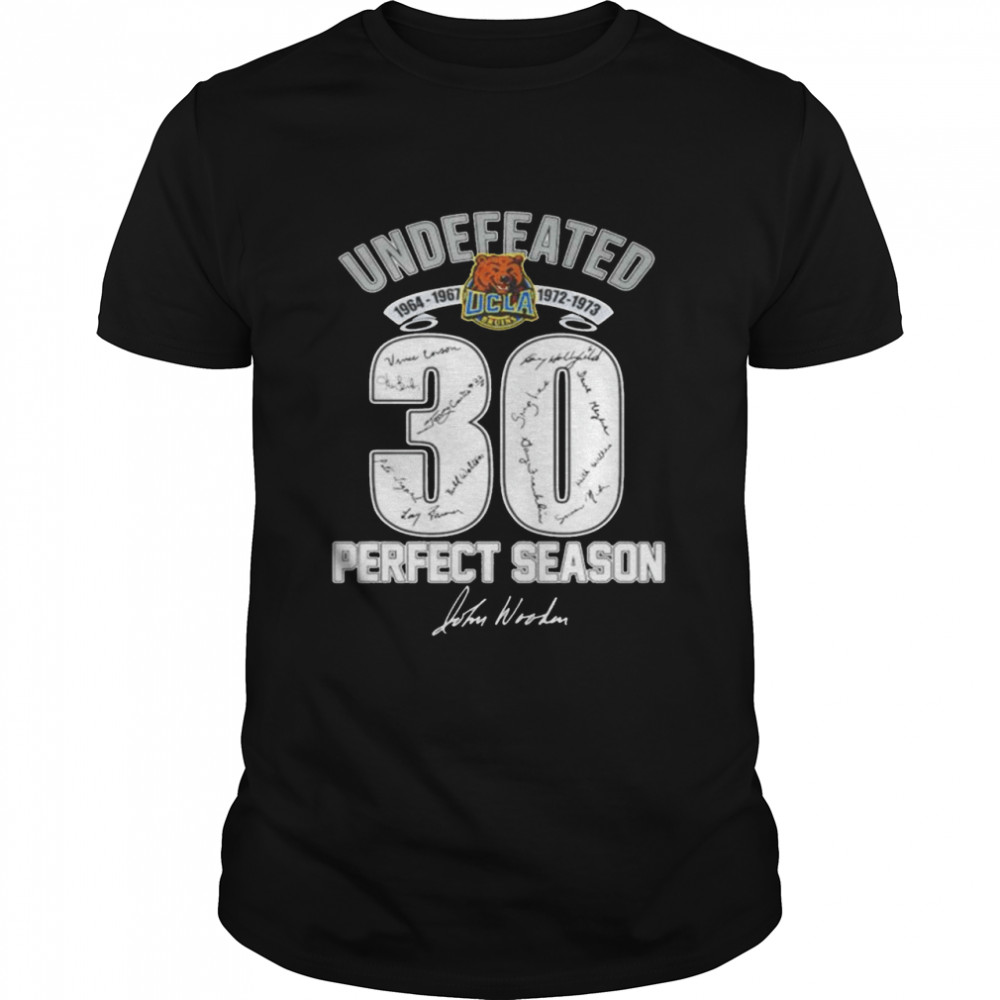 Undefeated UCLA Bruins 30 ferfect season signature shirt