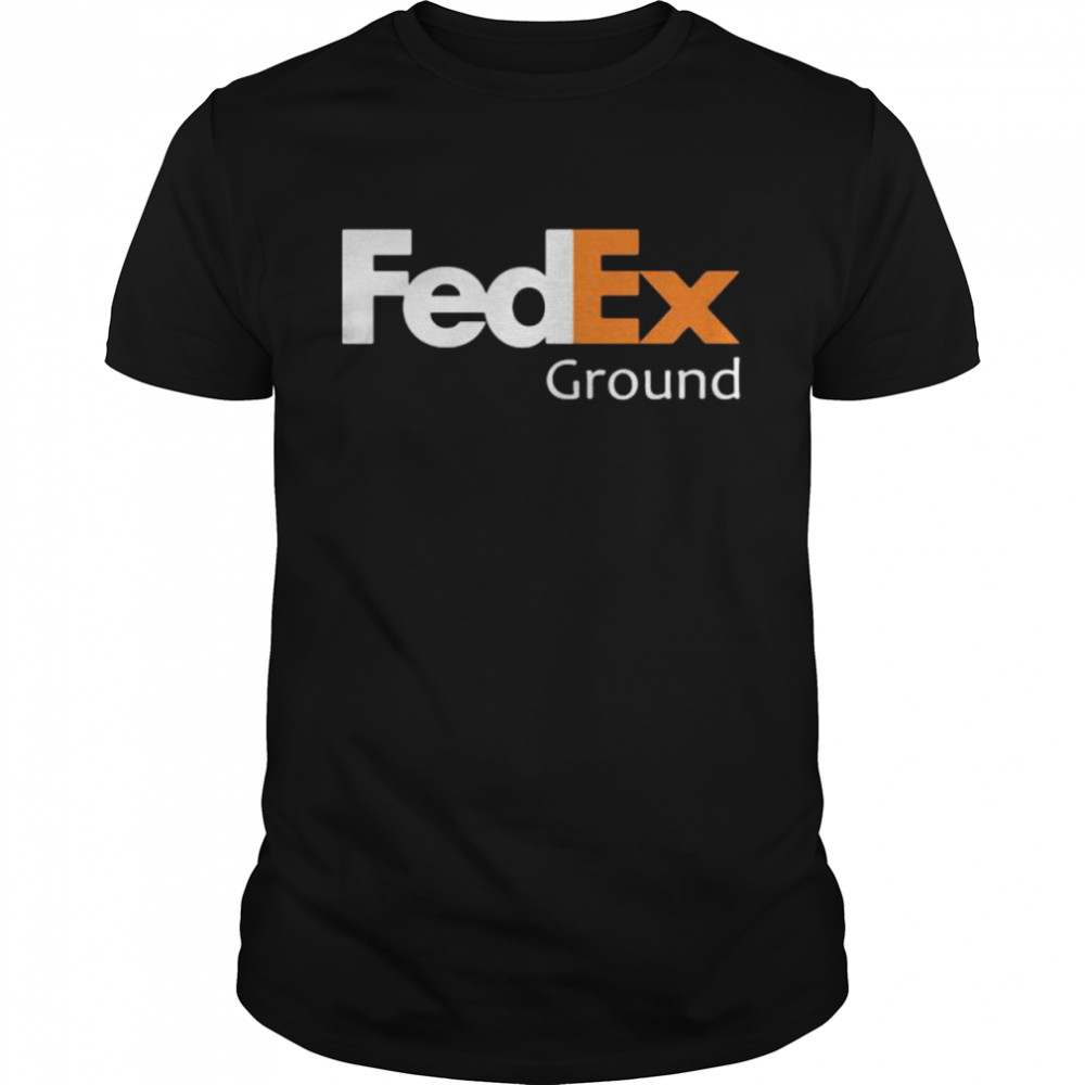 Fedex Ground Logo White Orange Shirt