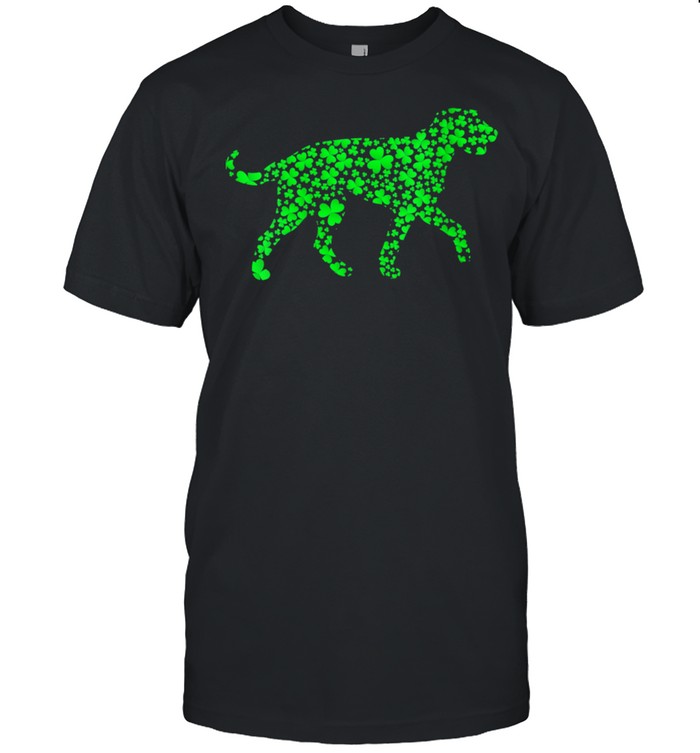 Shamrock Leaf Irish Wolfhound Dog St. Patrick’s Day Shirt