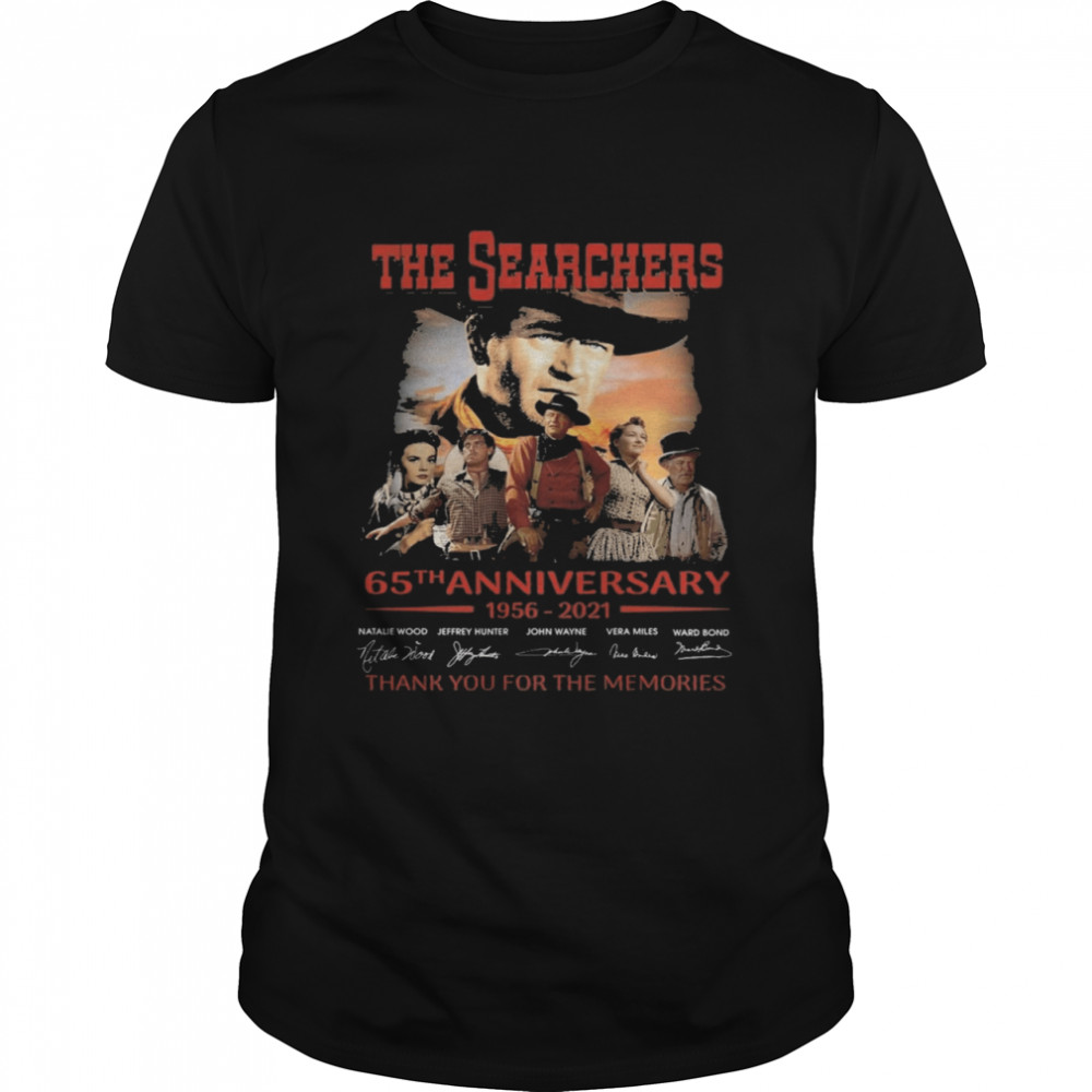 The Searchers 65th anniversary 1956 2021 signatures thank you for the memories shirt