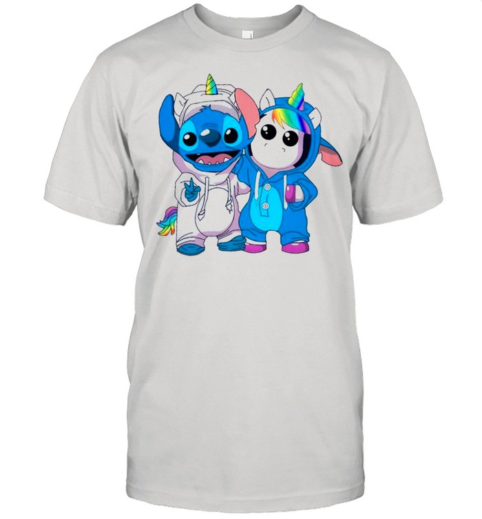 Lilo And Stitch Cool With Unicorn shirt