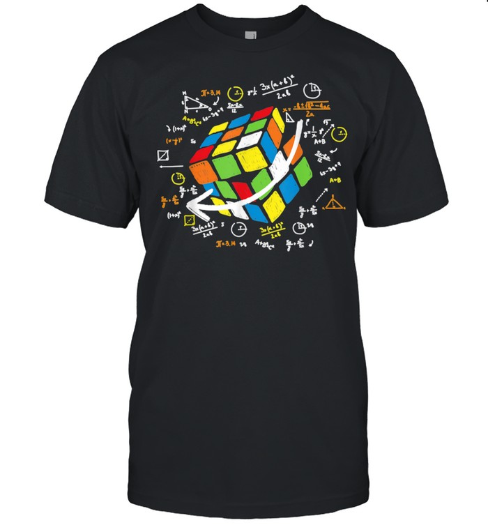 Cool Math Rubik Rubix Rubics Player Cube Maths Shirt