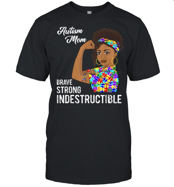 Autism Mom Indestructible Autistic Puzzle Ribbon Awareness Shirt