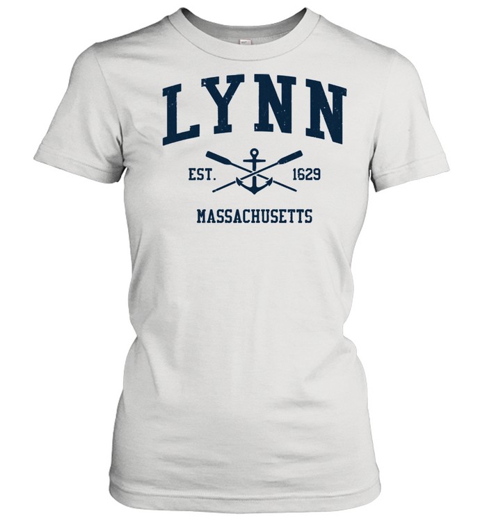 Lynn MA Vintage Navy Crossed Oars & Boat Anchor shirt Classic Women's T-shirt
