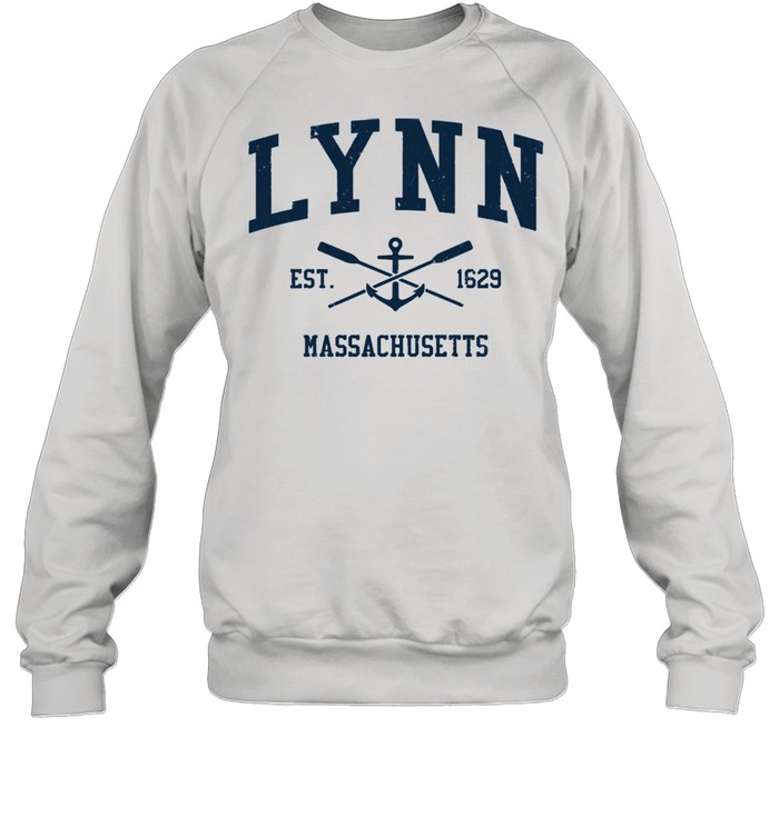 Lynn MA Vintage Navy Crossed Oars & Boat Anchor shirt Unisex Sweatshirt
