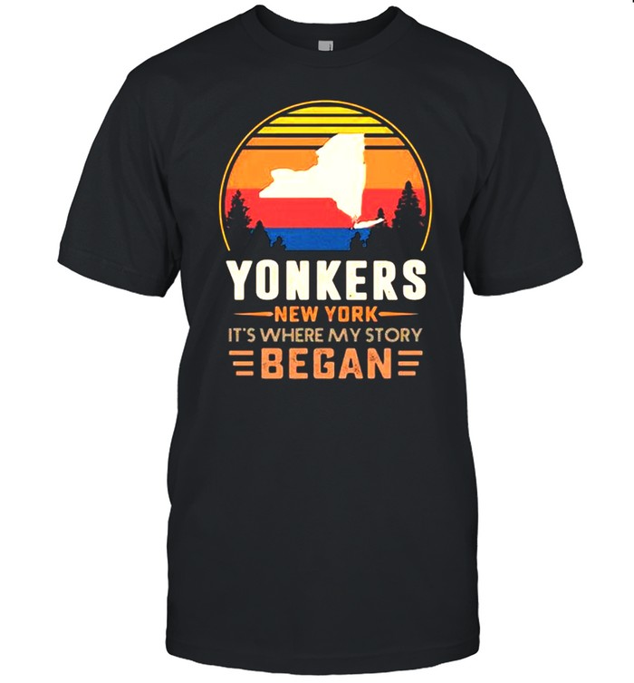 Yonkers New York It’s Where My Story Began Vintage Shirt