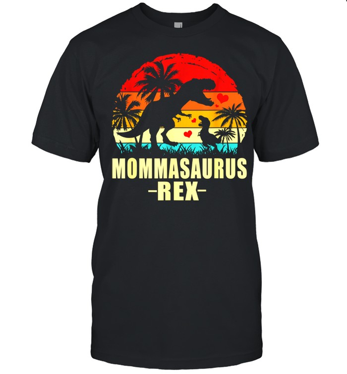 Mommasaurus T Rex Dinosaur Momma Saurus Family Matching shirt