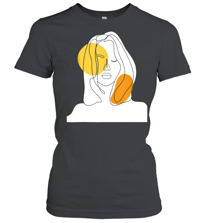 Beautifull girl abstract art design shirt Classic Women's T-shirt