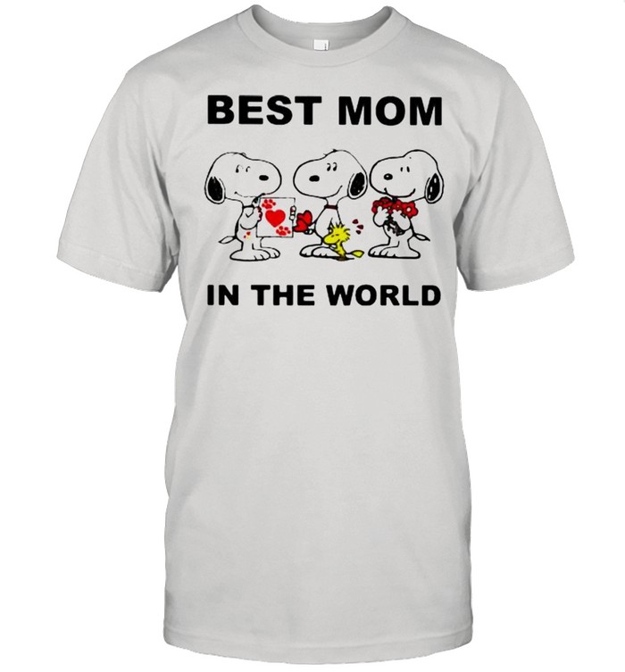 Best Mom In The World Snoopy Shirt