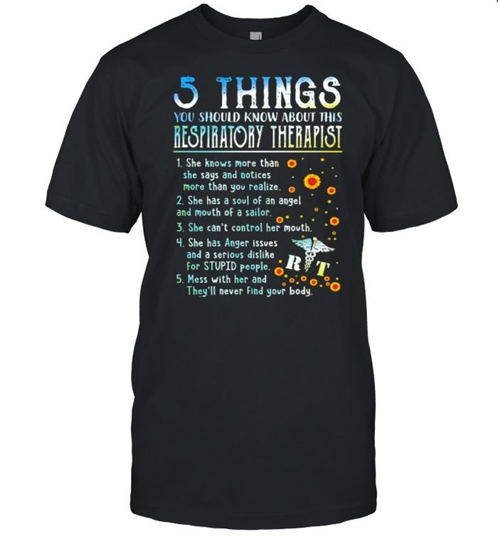 5 things you should know about this respiratory therapist shirt