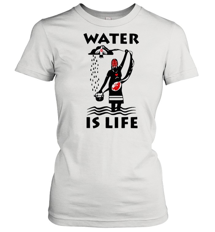 Water Is Life Native Americans Ideas T-shirt Classic Women's T-shirt