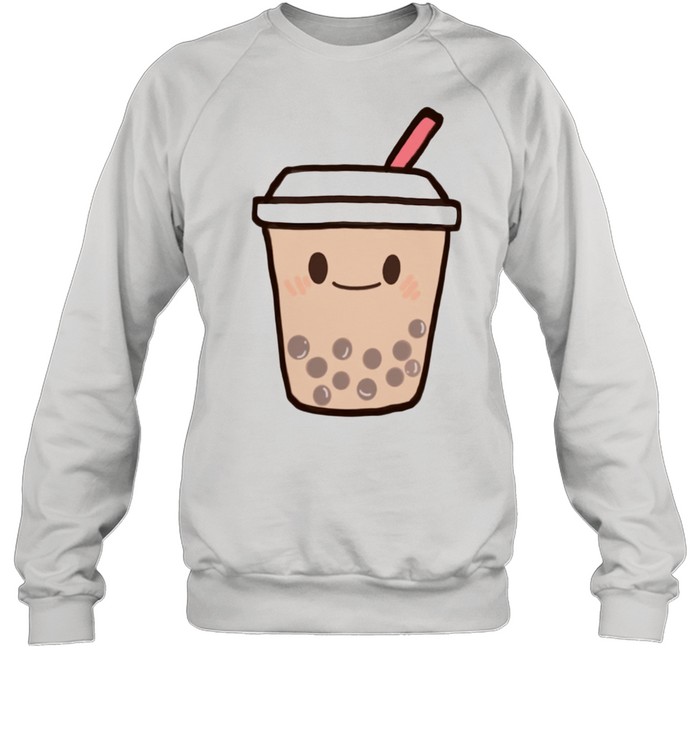 Cute Kawaii Boba Milk Tea Bubble Tapioca Pearls Tea shirt Unisex Sweatshirt