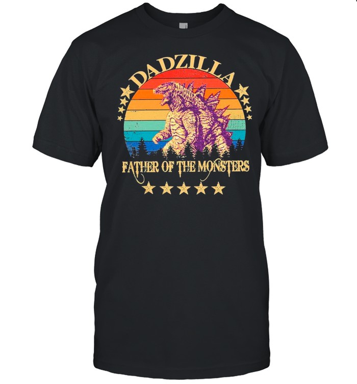 Dadzilla Father Of The Monsters Vintage – Happy Fathers Day 2021 shirt