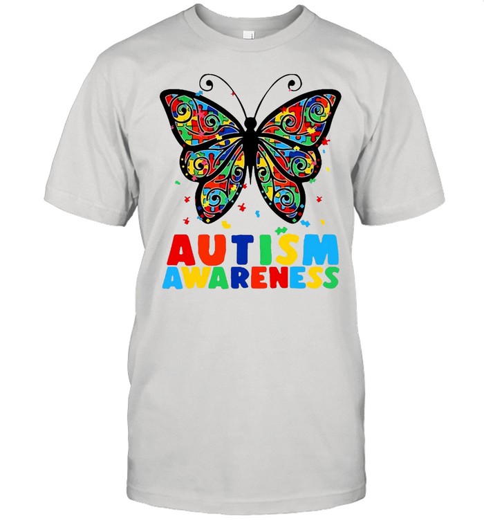 Autism Awareness Butterfly Accept Understand Puzzle Pieces T-shirt