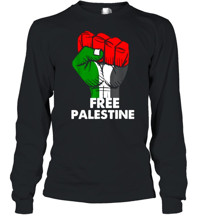 Free Gaza Palestine Flag arabic freedom palestine flag  Long Sleeved T-shirt