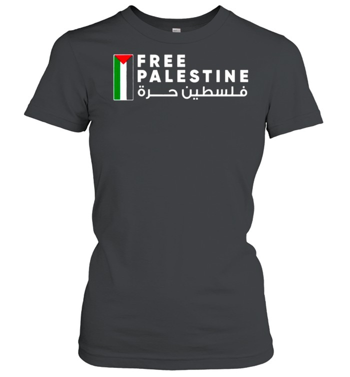 Free Palestine Flag Arabic Free Gaza  Classic Women's T-shirt