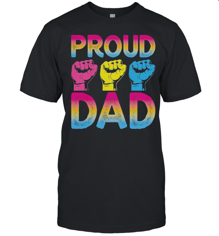 Proud dad pansexual pride shirt