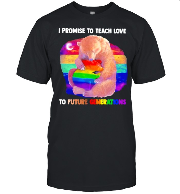 Promise To Teach Love To Future Generations Bear LGBT Shirt