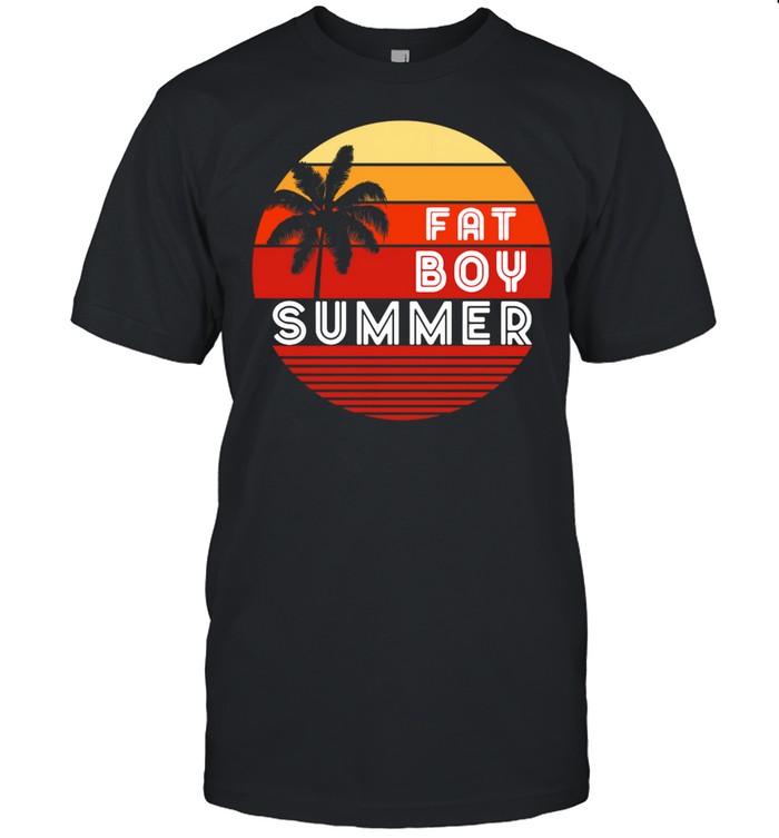 Fat boy summer vintage sunset shirt